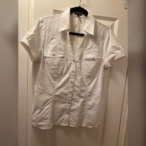 White button down